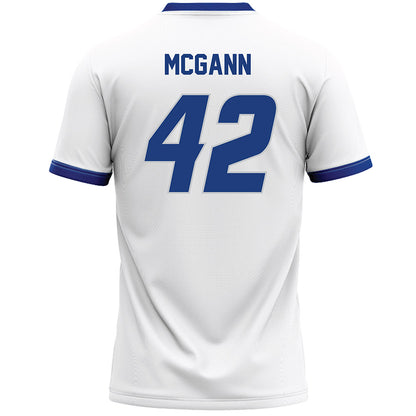 CCSU - NCAA Women's Lacrosse : Grace McGann - White Lacrosse Jersey -1
