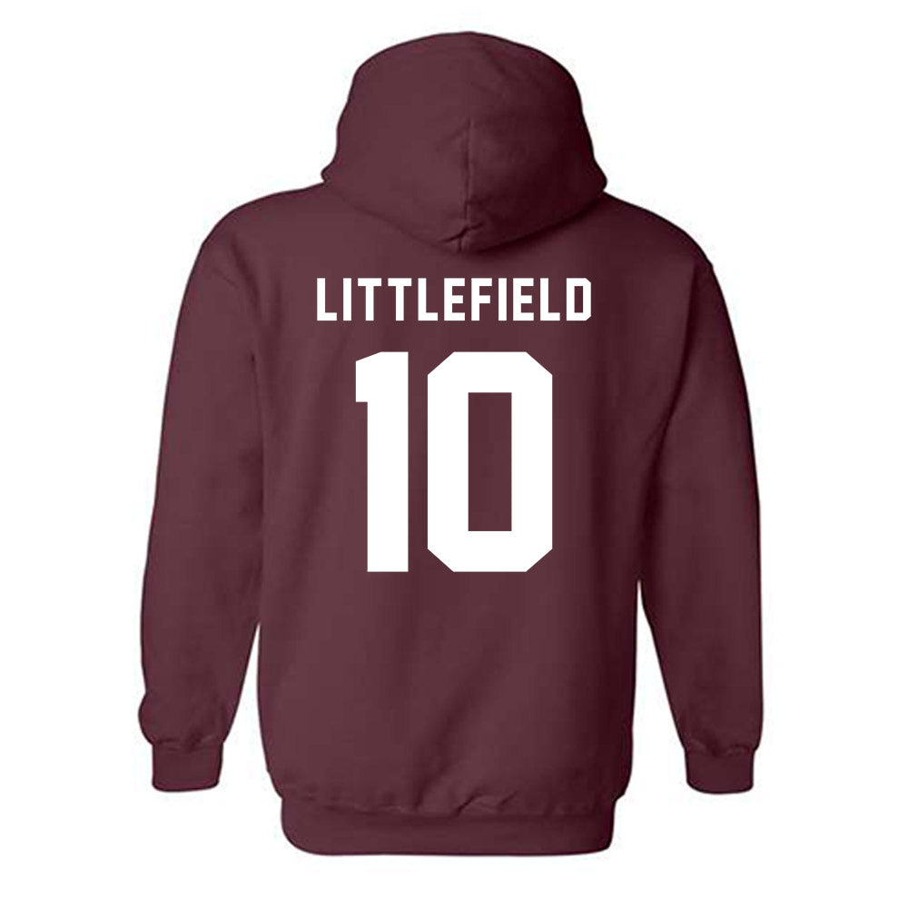 EKU - NCAA Baseball : Dylan Littlefield - Classic Shersey Hooded Sweatshirt-1