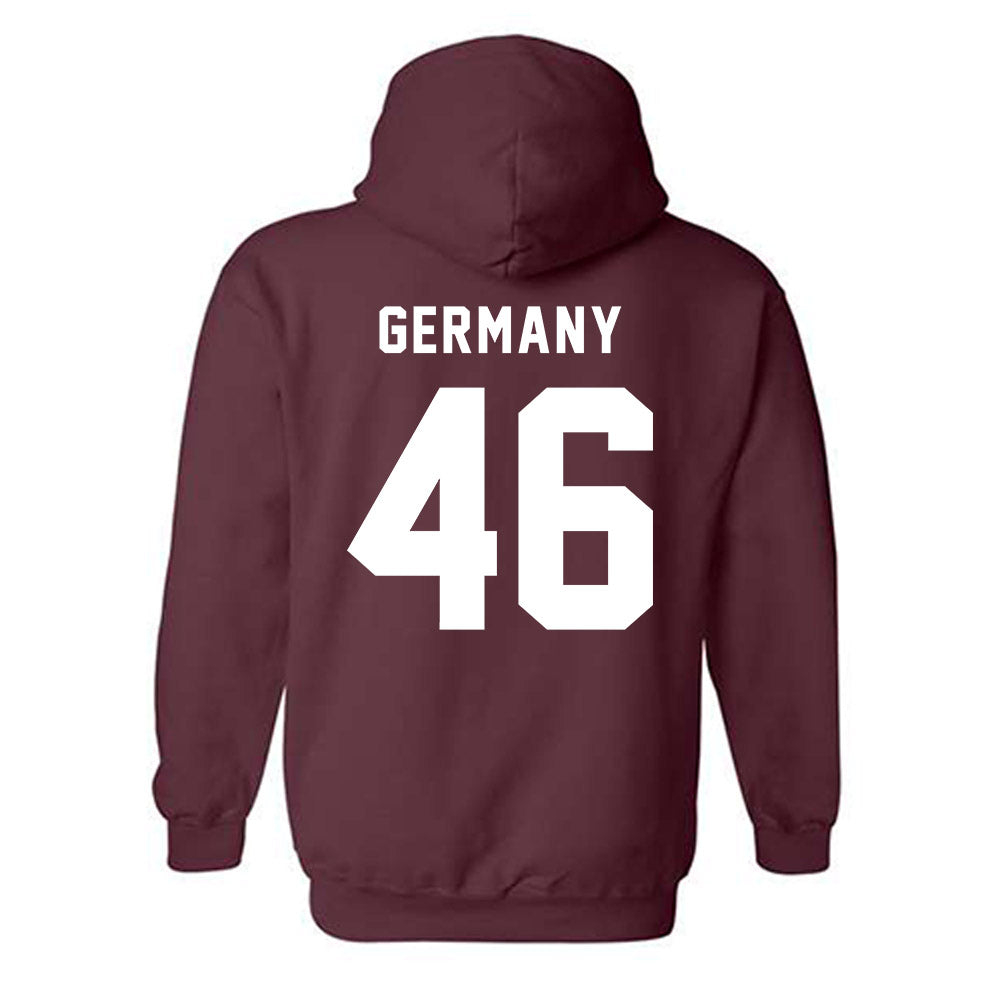 EKU - NCAA Football : Leland Germany - Classic Shersey Hooded Sweatshirt-1