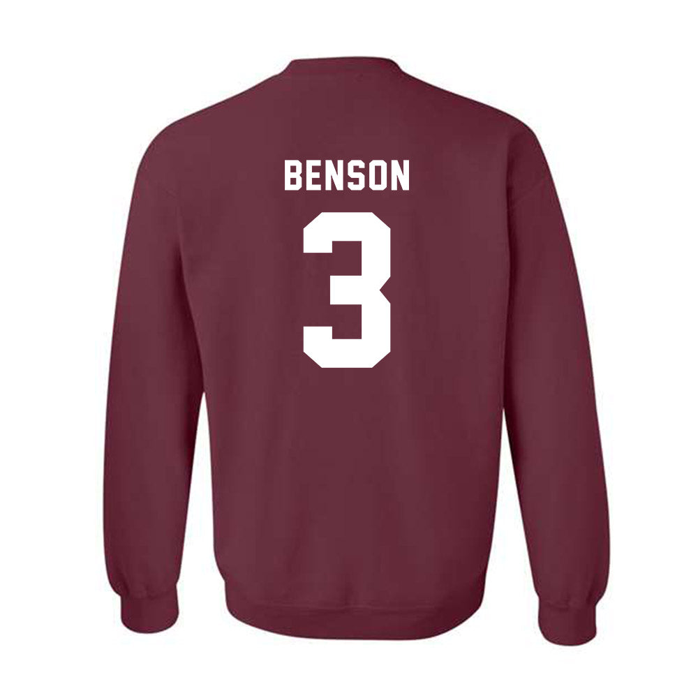 EKU - NCAA Baseball : Kobe Benson - Classic Shersey Crewneck Sweatshirt-1