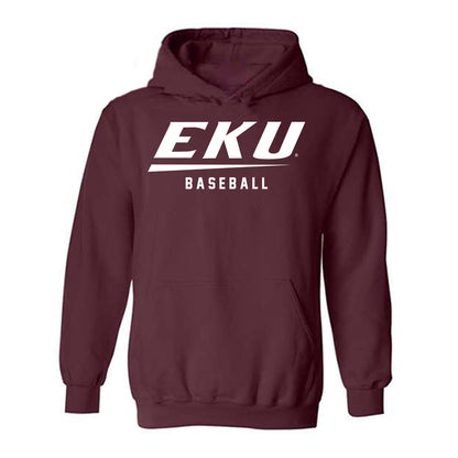EKU - NCAA Baseball : Ryan Johnson - Classic Shersey Hooded Sweatshirt-0
