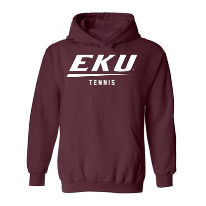 EKU - NCAA Men's Tennis : Kartik Parhar - Classic Shersey Hooded Sweatshirt-0