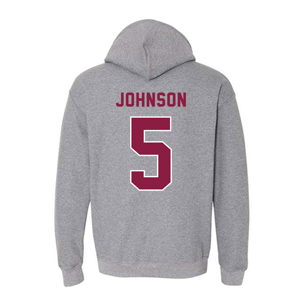 EKU - NCAA Baseball : Ryan Johnson - Classic Shersey Hooded Sweatshirt-1