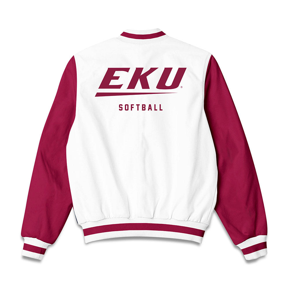 EKU - NCAA Softball : Jordan Smith - Bomber Jacket-1