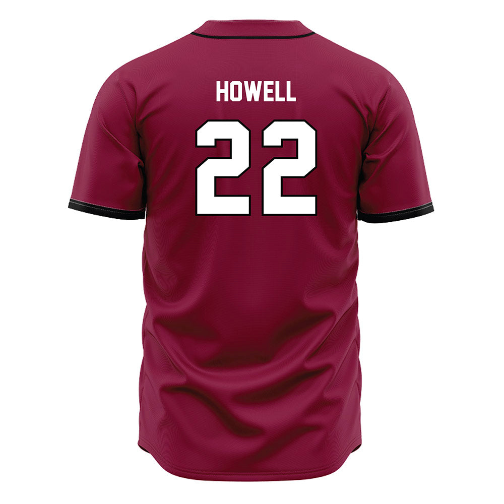 EKU - NCAA Baseball : Griffin Howell - Maroon Jersey-1