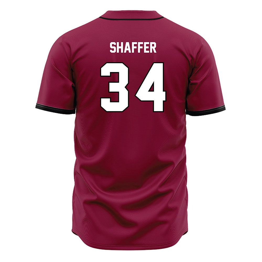 EKU - NCAA Baseball : Silas Shaffer - Maroon Jersey-1