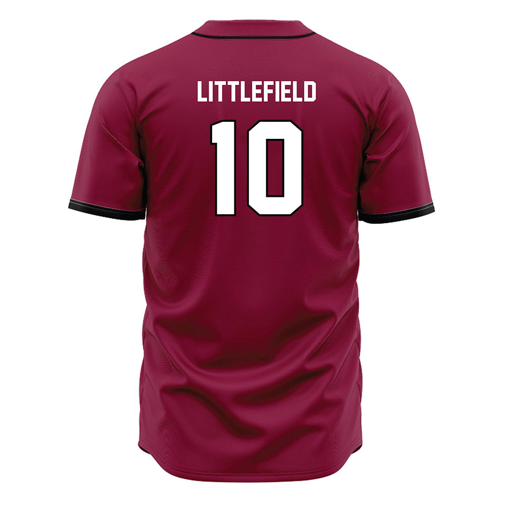 EKU - NCAA Baseball : Dylan Littlefield - Maroon Jersey-1