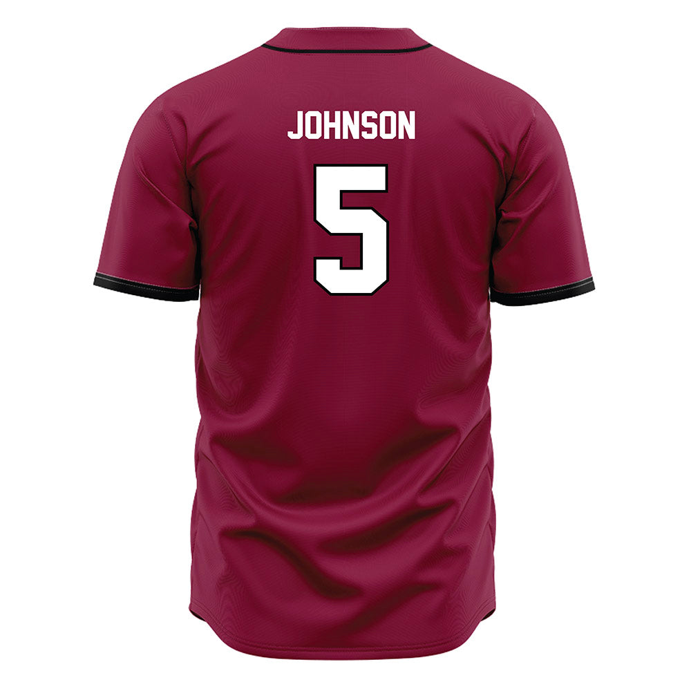 EKU - NCAA Baseball : Ryan Johnson - Maroon Jersey-1