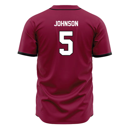 EKU - NCAA Baseball : Ryan Johnson - Maroon Jersey-1