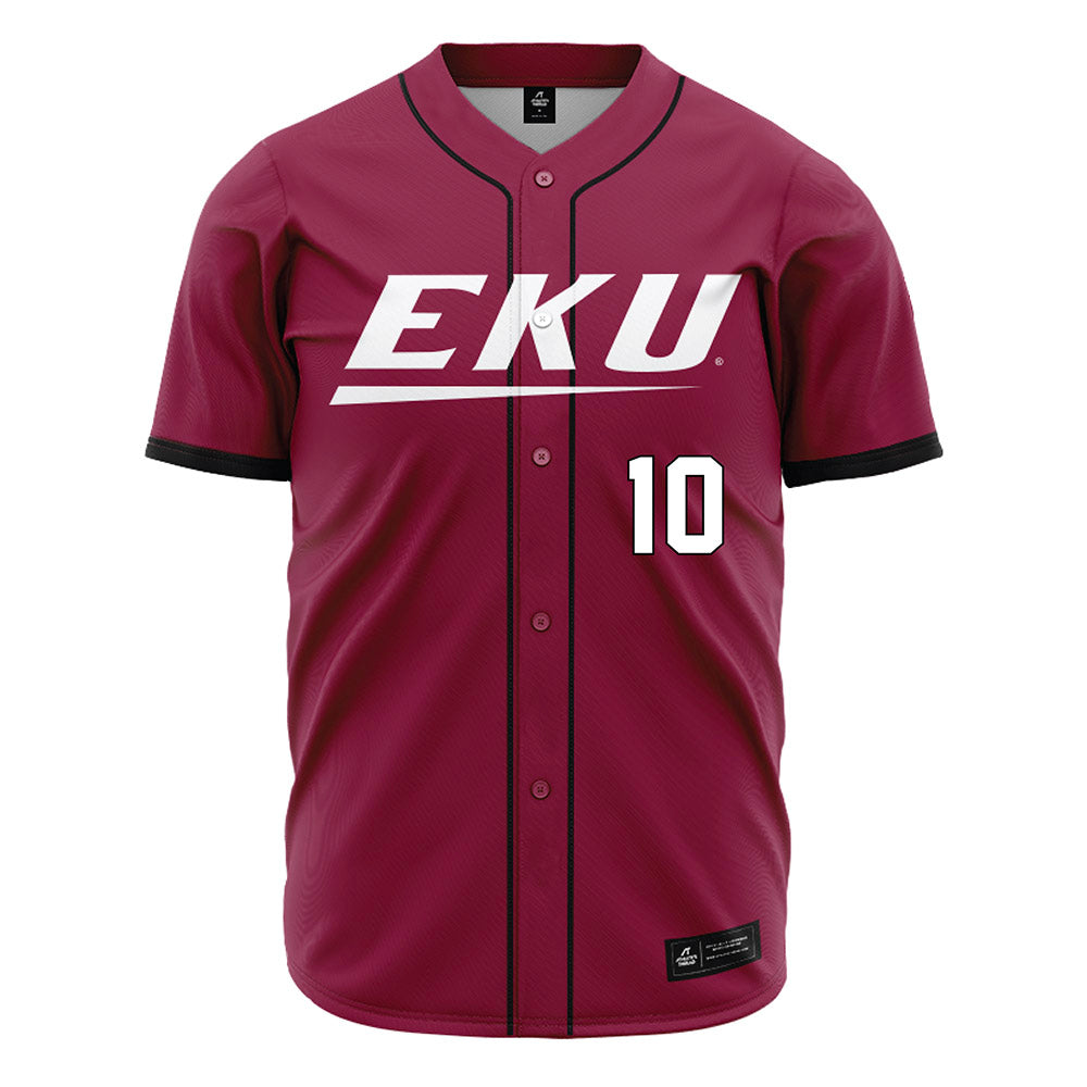 EKU - NCAA Baseball : Dylan Littlefield - Maroon Jersey-0