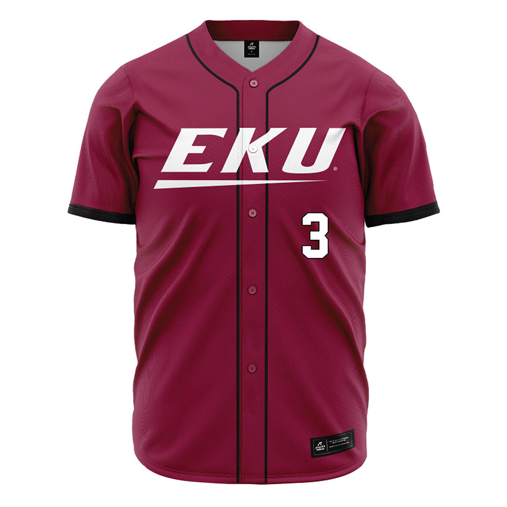 EKU - NCAA Baseball : Kobe Benson - Maroon Jersey-0