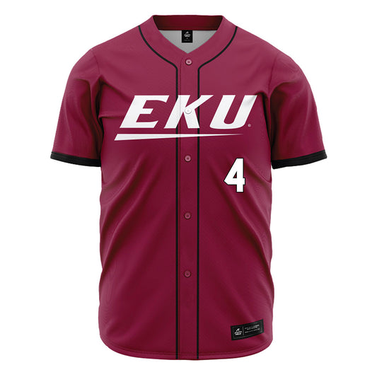 EKU - NCAA Baseball : Cade Schneider - Maroon Jersey-0