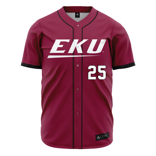 EKU - NCAA Baseball : Jackson Cauthron - Maroon Jersey-0