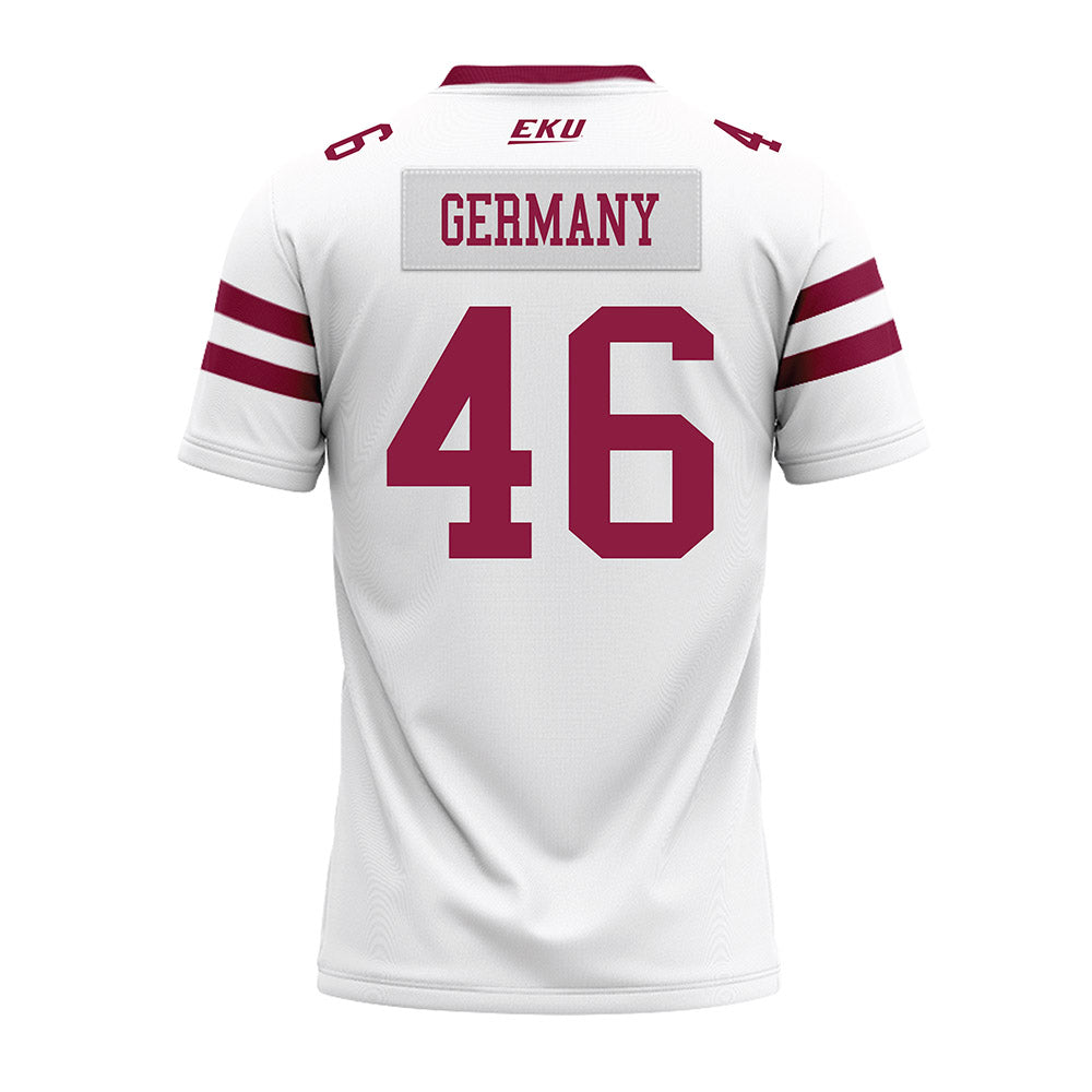 EKU - NCAA Football : Leland Germany - White Premium Football Jersey-1