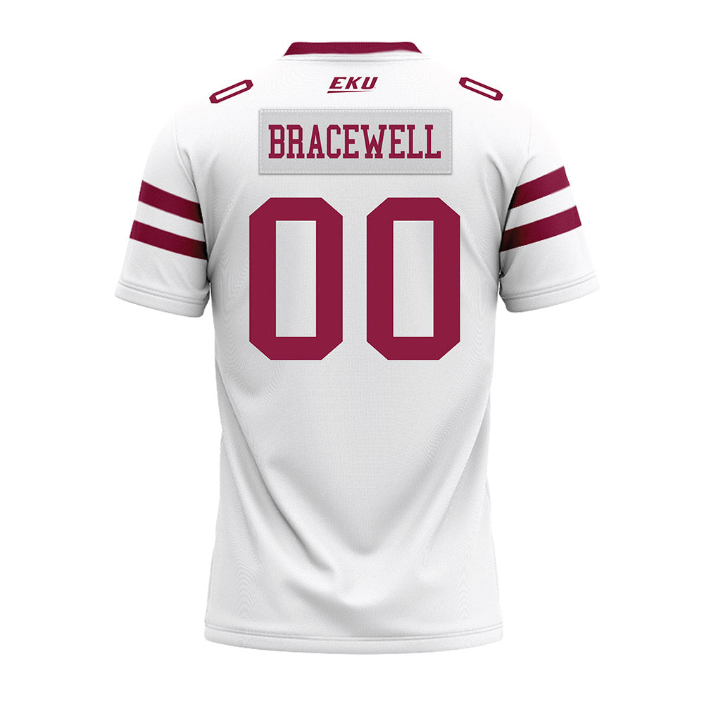 EKU - NCAA Football : Ashton Bracewell - White Premium Football Jersey-1