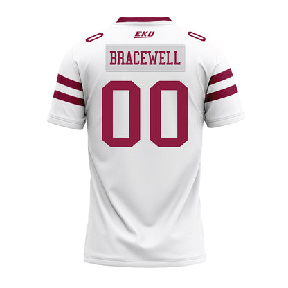 EKU - NCAA Football : Ashton Bracewell - White Premium Football Jersey-1