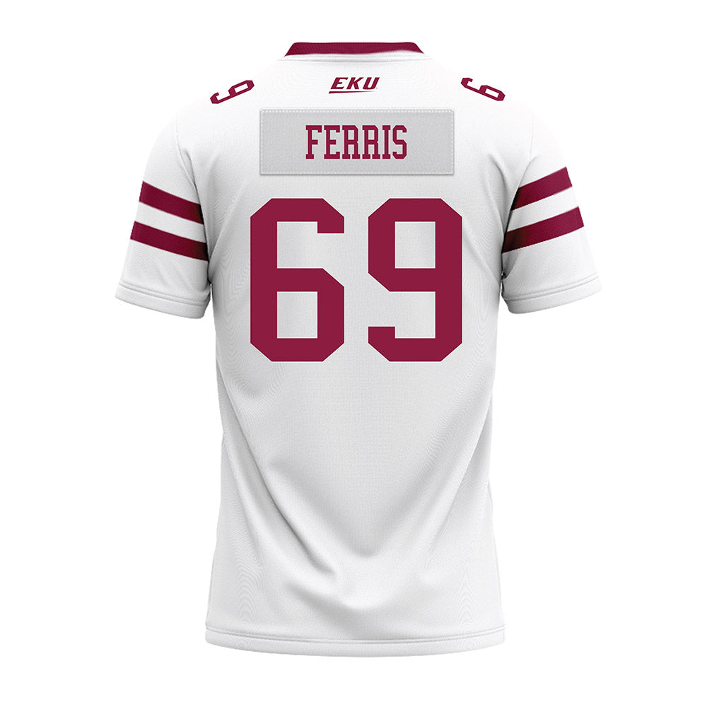 EKU - NCAA Football : Avery Ferris - White Premium Football Jersey-1
