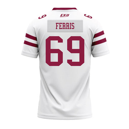 EKU - NCAA Football : Avery Ferris - White Premium Football Jersey-1