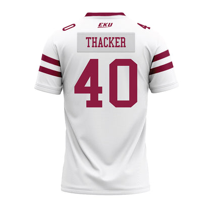 EKU - NCAA Football : Doug Thacker - White Premium Football Jersey-1