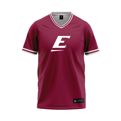 EKU - NCAA Softball : Jordan Smith - Maroon Baseball Jersey-0