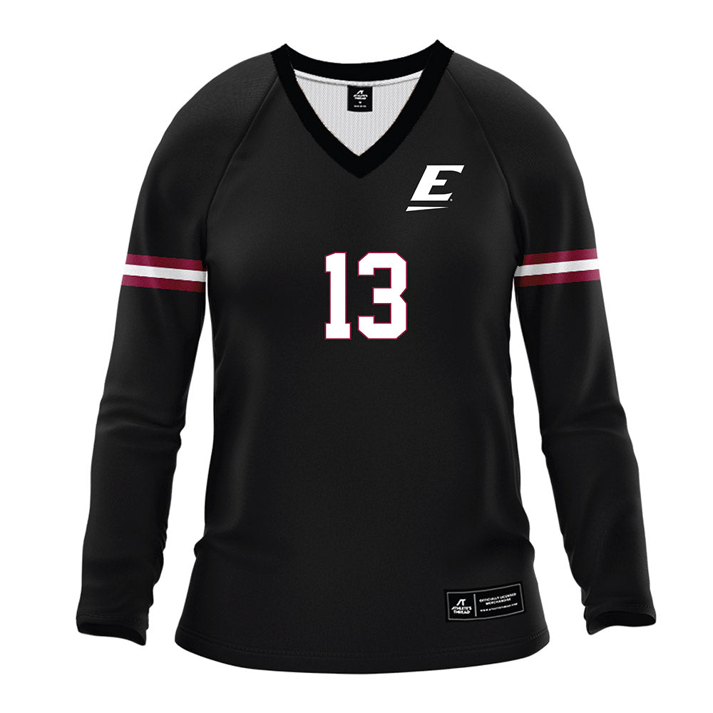 EKU - NCAA Women's Volleyball : Alexis Bull - Black Volleyball Jersey-0