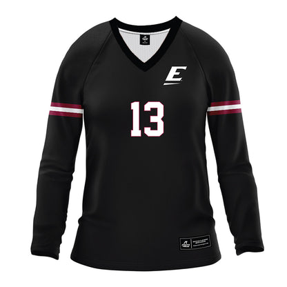 EKU - NCAA Women's Volleyball : Alexis Bull - Black Volleyball Jersey-0