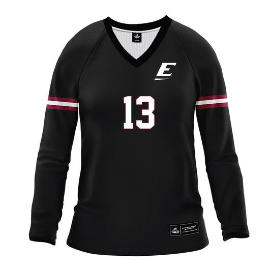 EKU - NCAA Women's Volleyball : Alexis Bull - Black Volleyball Jersey-0