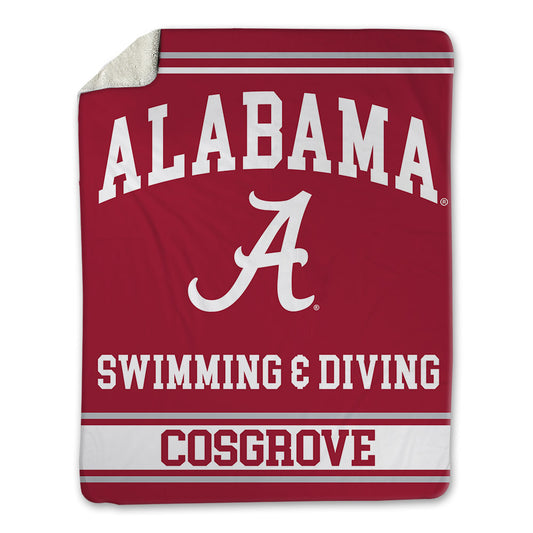 Alabama - NCAA Men's Swimming & Diving : Colin Cosgrove - Blanket-0