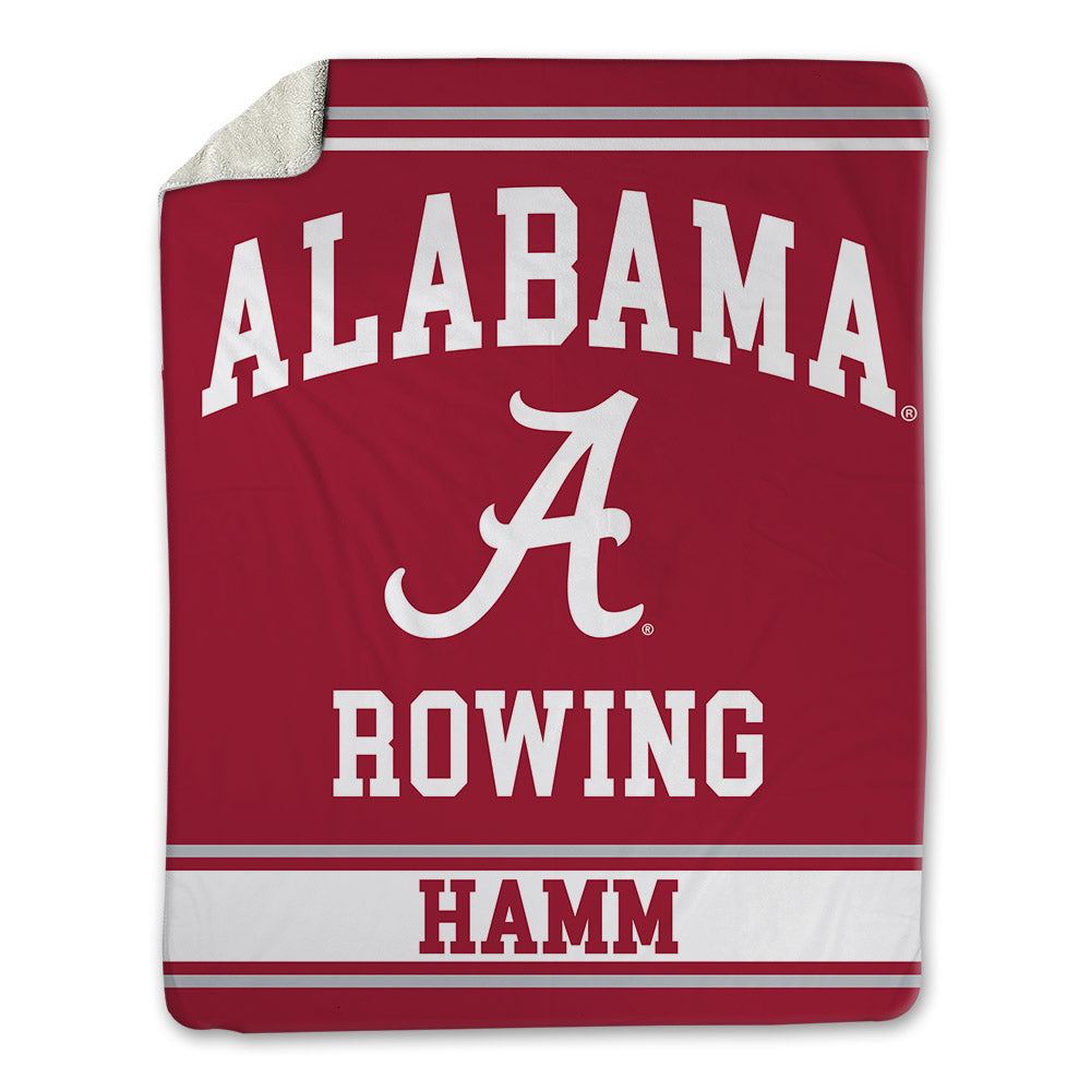Alabama - NCAA Women's Rowing : Kendall Hamm - Blanket-0