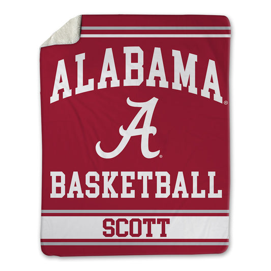 Alabama - NCAA Women's Basketball : Ta'Mia Scott - Blanket-0