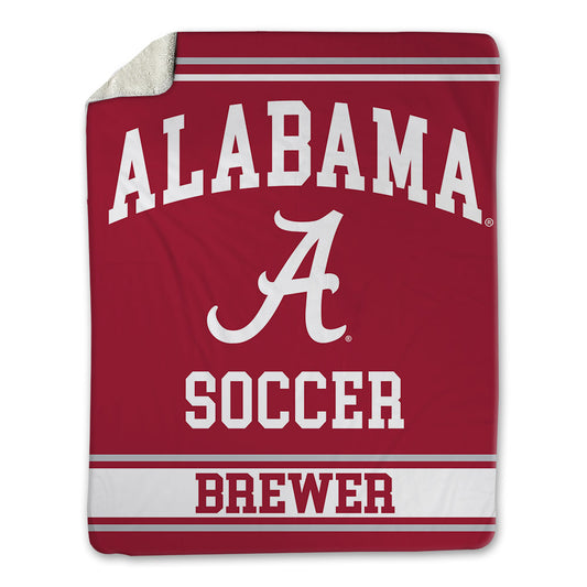 Alabama - NCAA Women's Soccer : Breezie Brewer - Blanket-0