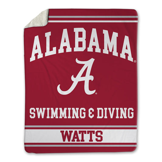 Alabama - NCAA Women's Swimming & Diving : Stella Watts - Blanket-0