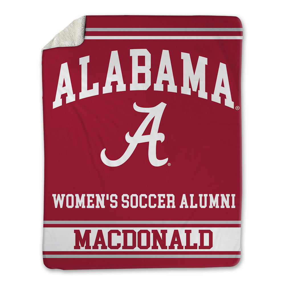 Alabama - Women's Soccer Alumni : Hayley MacDonald - Blanket-0