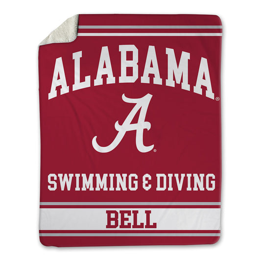 Alabama - NCAA Men's Swimming & Diving : Drayden Bell - Blanket-0