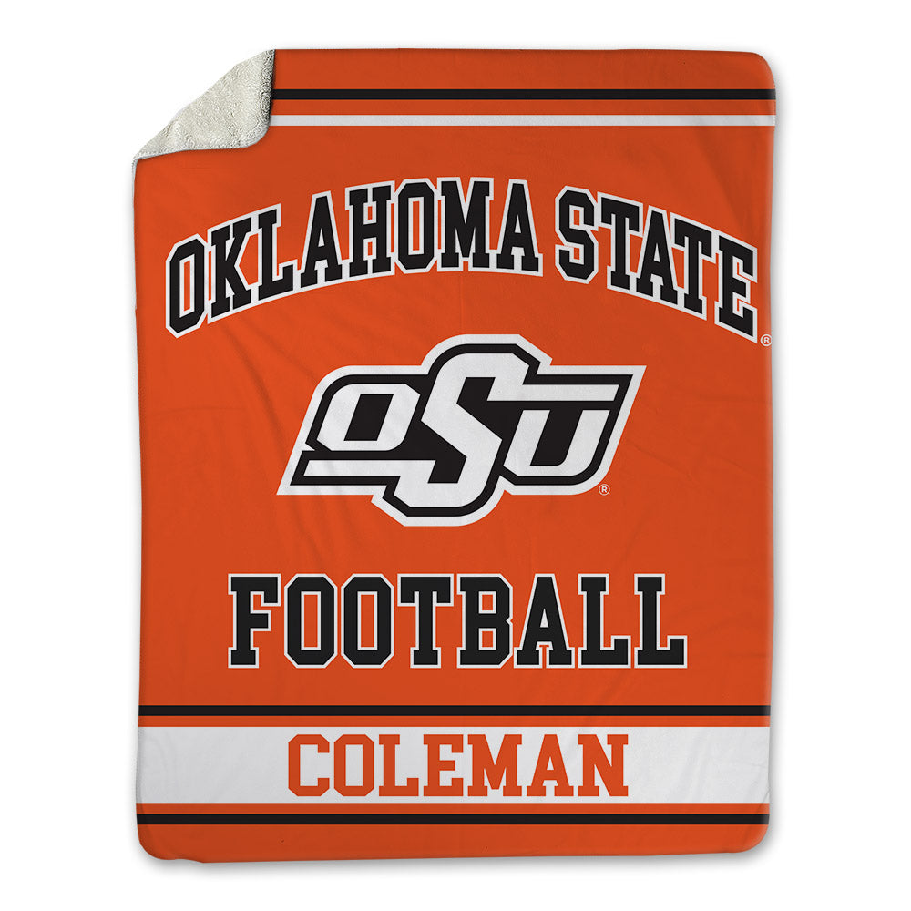 Oklahoma State - NCAA Football : Miles Coleman - Blanket-0