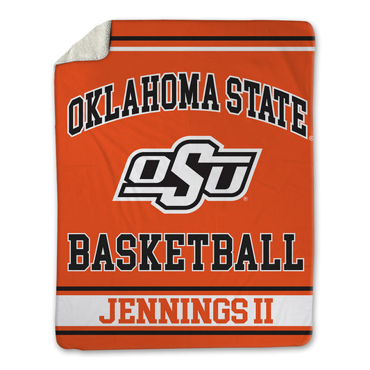 Oklahoma State - NCAA Men's Basketball : Robert Jennings II - Blanket-0