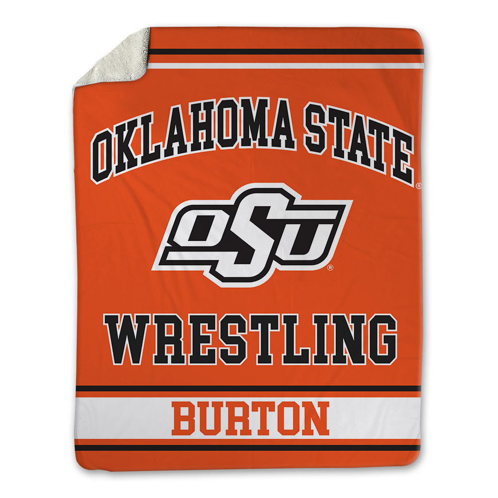 Oklahoma State - NCAA Wrestling : Kolter Burton - Blanket-0