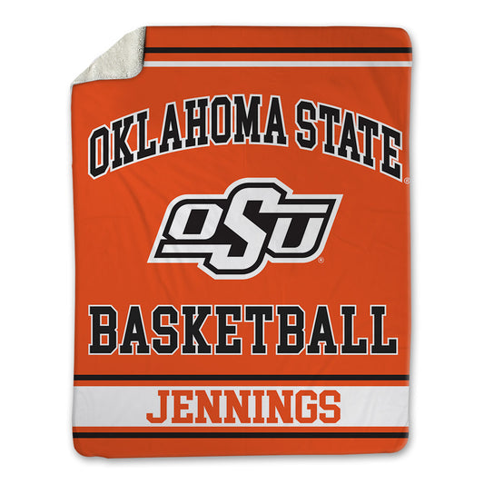 Oklahoma State - NCAA Men's Basketball : Robert Jennings - Blanket-0
