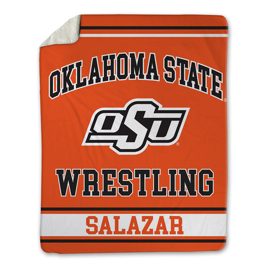 Oklahoma State - NCAA Wrestling : Ramon Salazar - Blanket-0