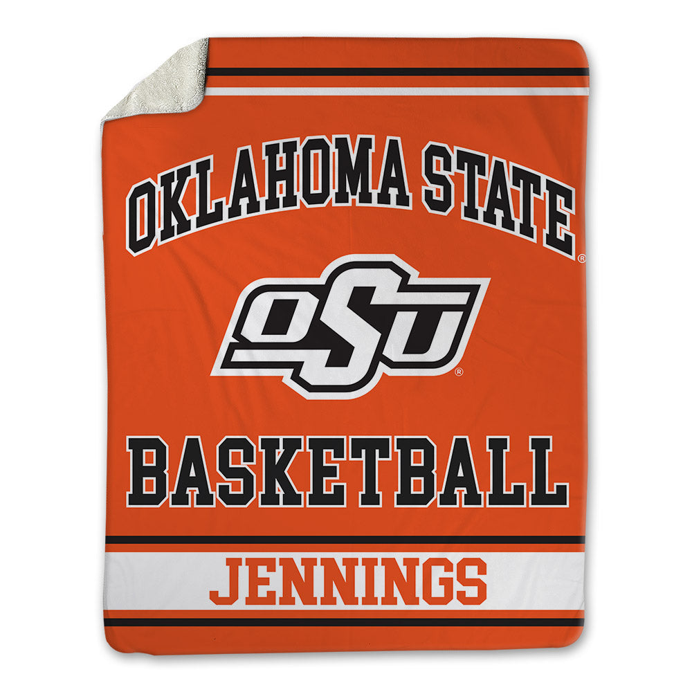 Oklahoma State - NCAA Men's Basketball : Robert Jennings - Blanket-0