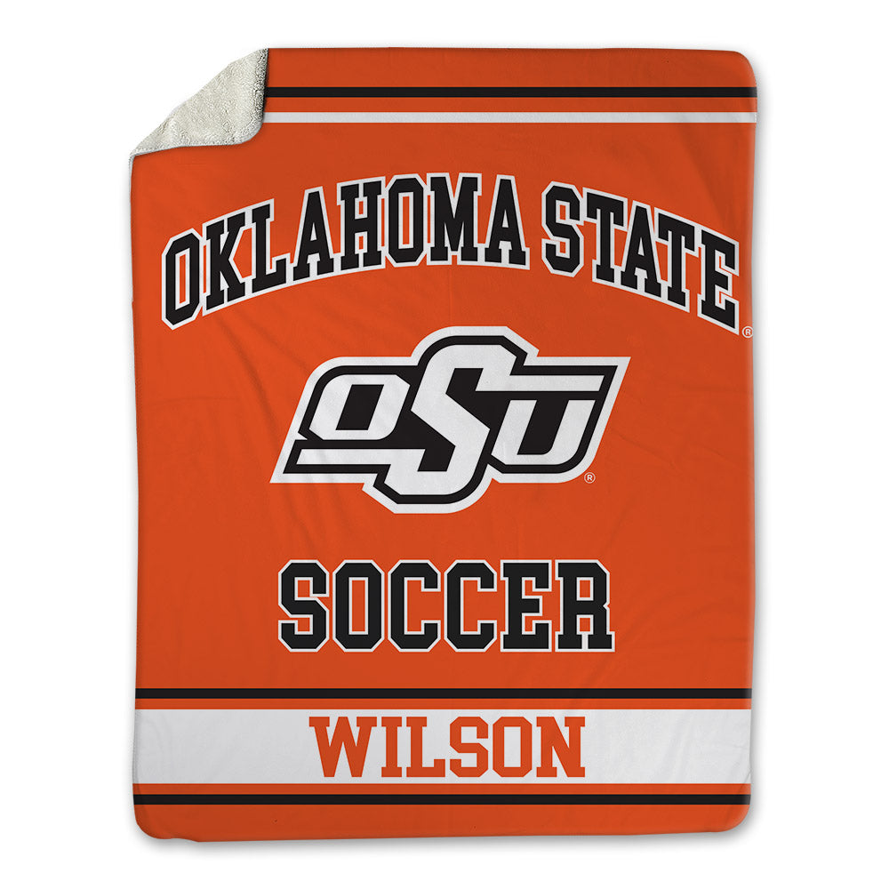 Oklahoma State - NCAA Women's Soccer : Laudan Wilson - Blanket-0