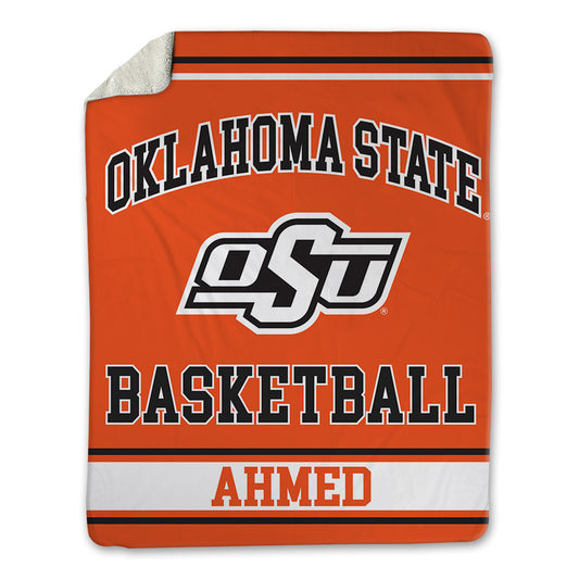 Oklahoma State - NCAA Men's Basketball : Benjamin Ahmed - Blanket-0