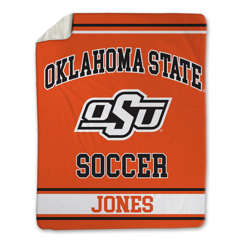 Oklahoma State - NCAA Women's Soccer : Katie Jones - Blanket-0