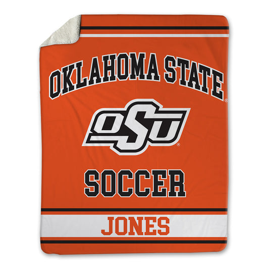 Oklahoma State - NCAA Women's Soccer : Katie Jones - Blanket-0