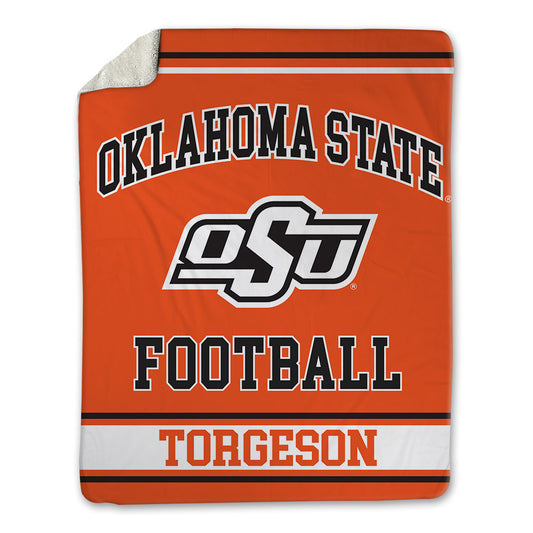 Oklahoma State - NCAA Football : Shaun Torgeson - Blanket-0
