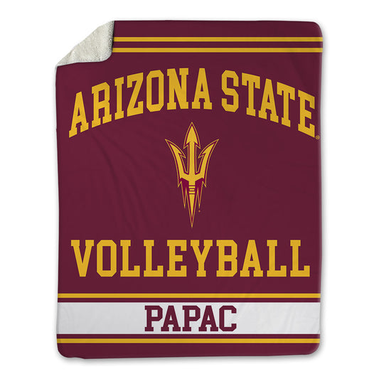 Arizona State - NCAA Women's Volleyball : Aurora Papac - Blanket-0