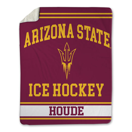 Arizona State - NCAA Men's Ice Hockey : Olivier Houde - Blanket-0