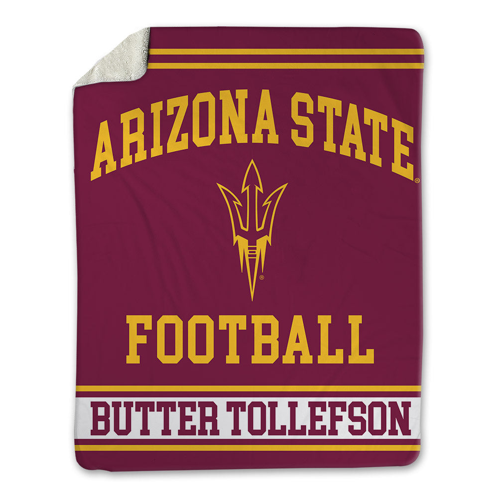 Arizona State - NCAA Football : Michael "Butter" Tollefson - Blanket-0