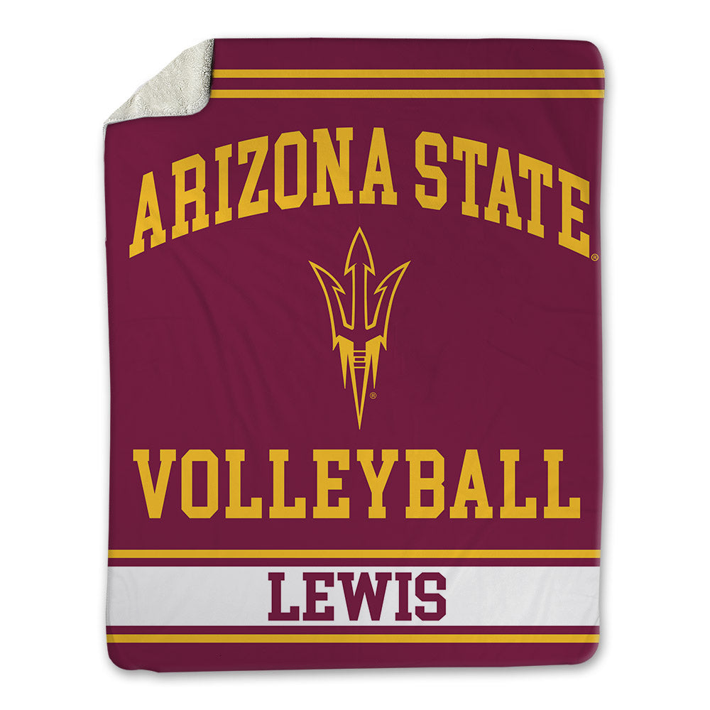 Arizona State - NCAA Women's Volleyball : Ella Lewis - Blanket-0