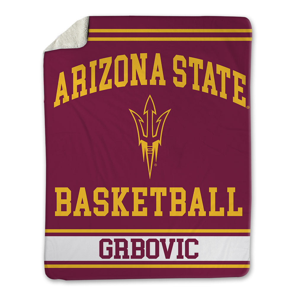 Arizona State - NCAA Men's Basketball : Andrija Grbovic - Blanket-0